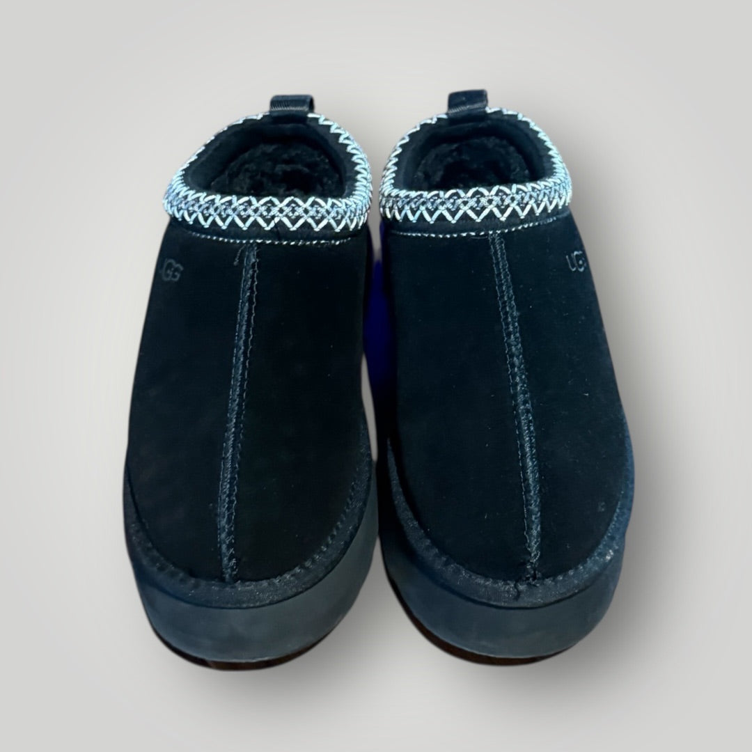 Black Dupe Uggs UGG-Style Cozy Slip-On Boots, Black